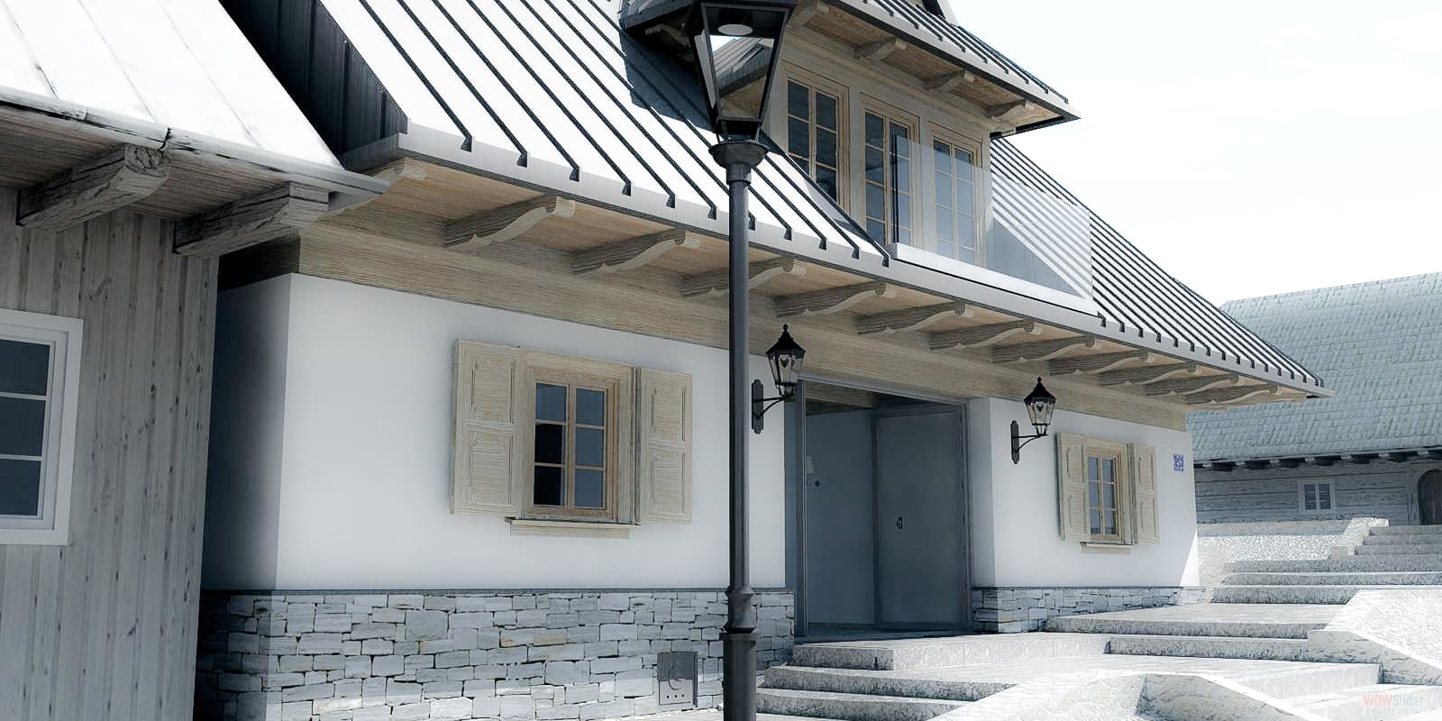 Lanckorona. Projekt domu przy rynku